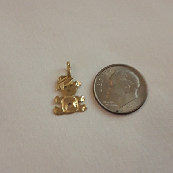 14K gold Teddy bear pendant - Picture 5 of 5